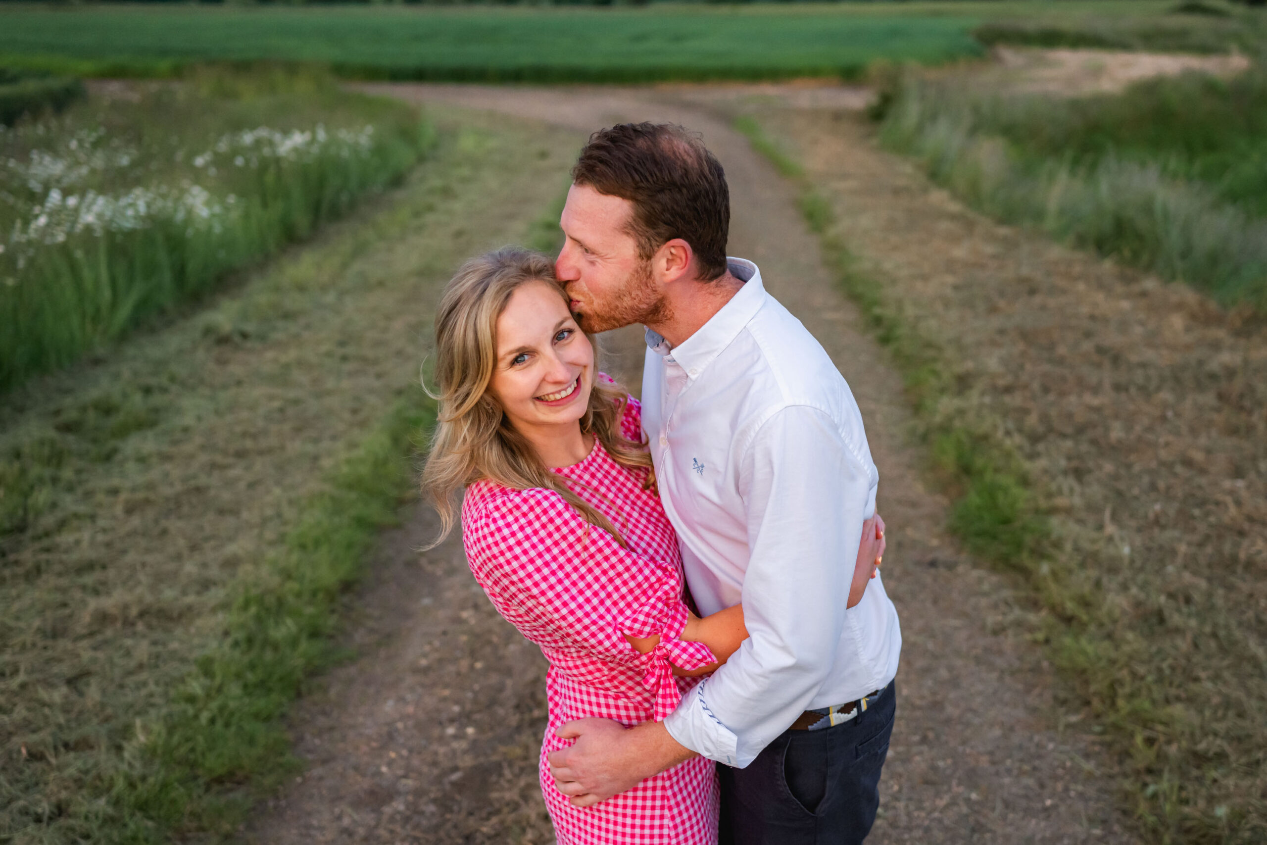 Cambridgeshire farm pre-wedding shoot