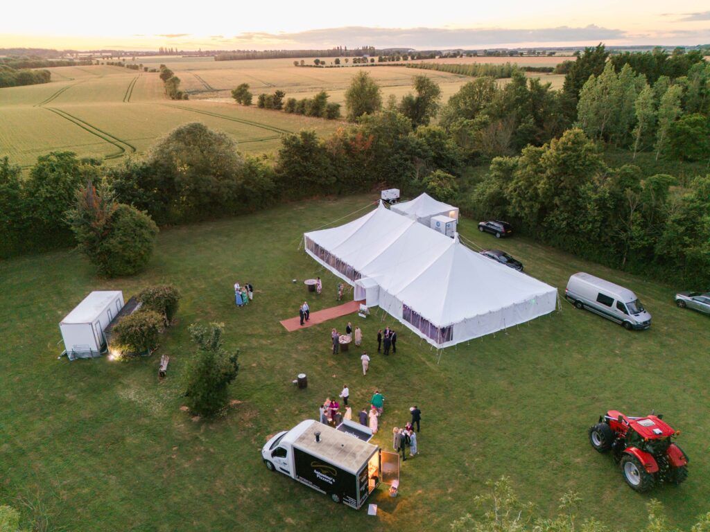 Cambridgeshire Church and Marquee wedding