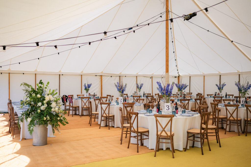 Cambridgeshire farm marquee wedding