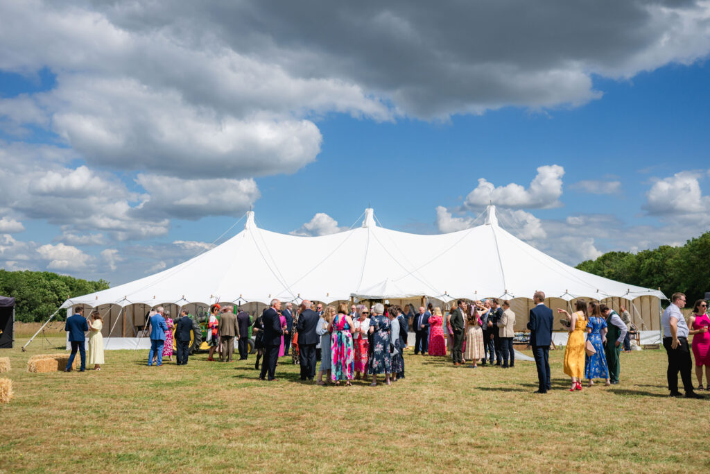 Cambridgeshire farm marquee wedding