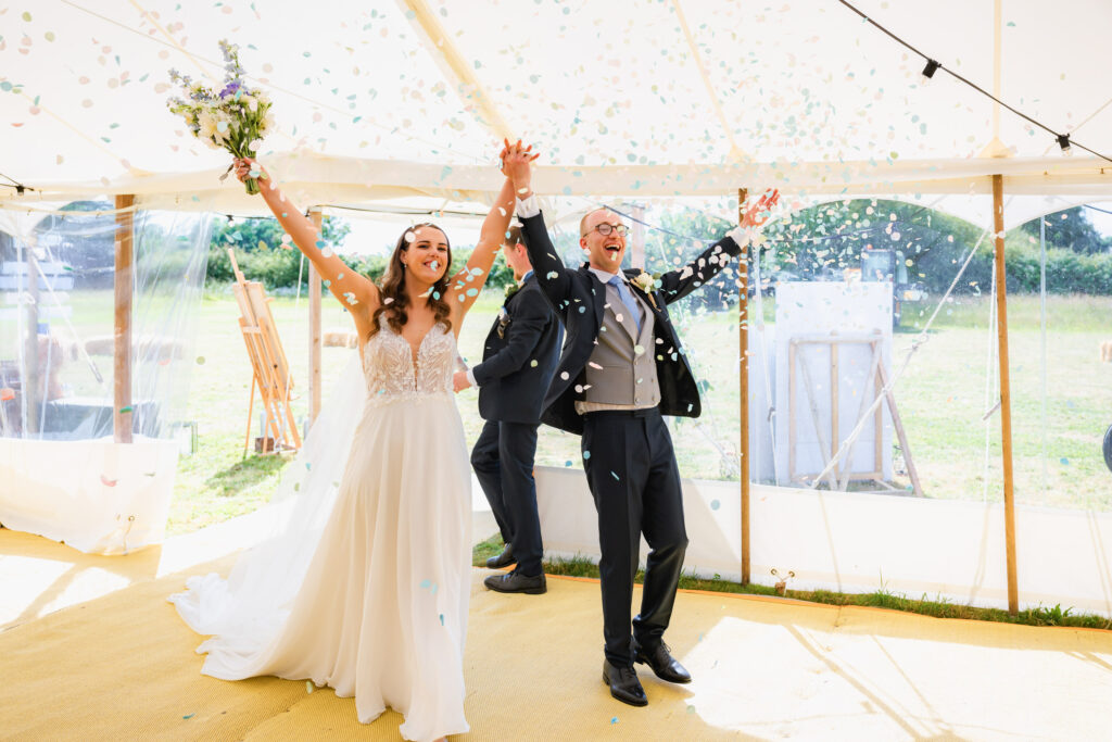 Cambridgeshire farm marquee wedding