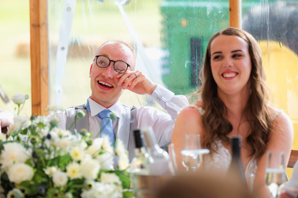 Cambridgeshire farm marquee wedding